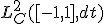 L_{C}^2([-1,1],dt)